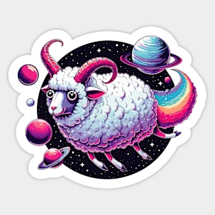 Space Sheep Sticker